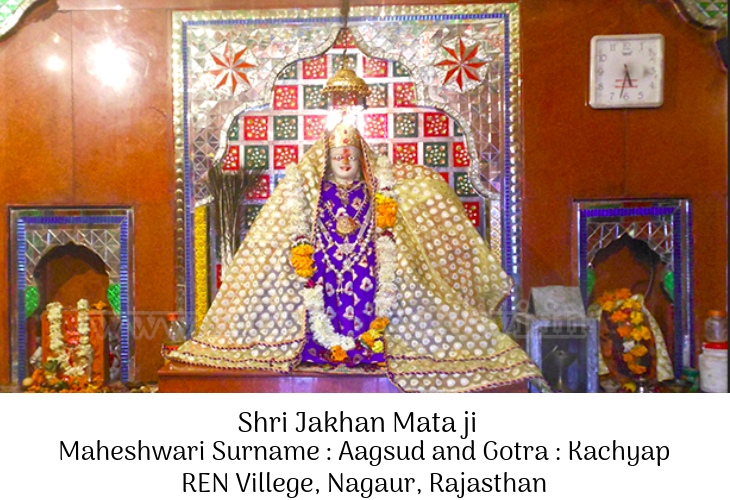 Kuldevi of Maheshwari surname Aagsud